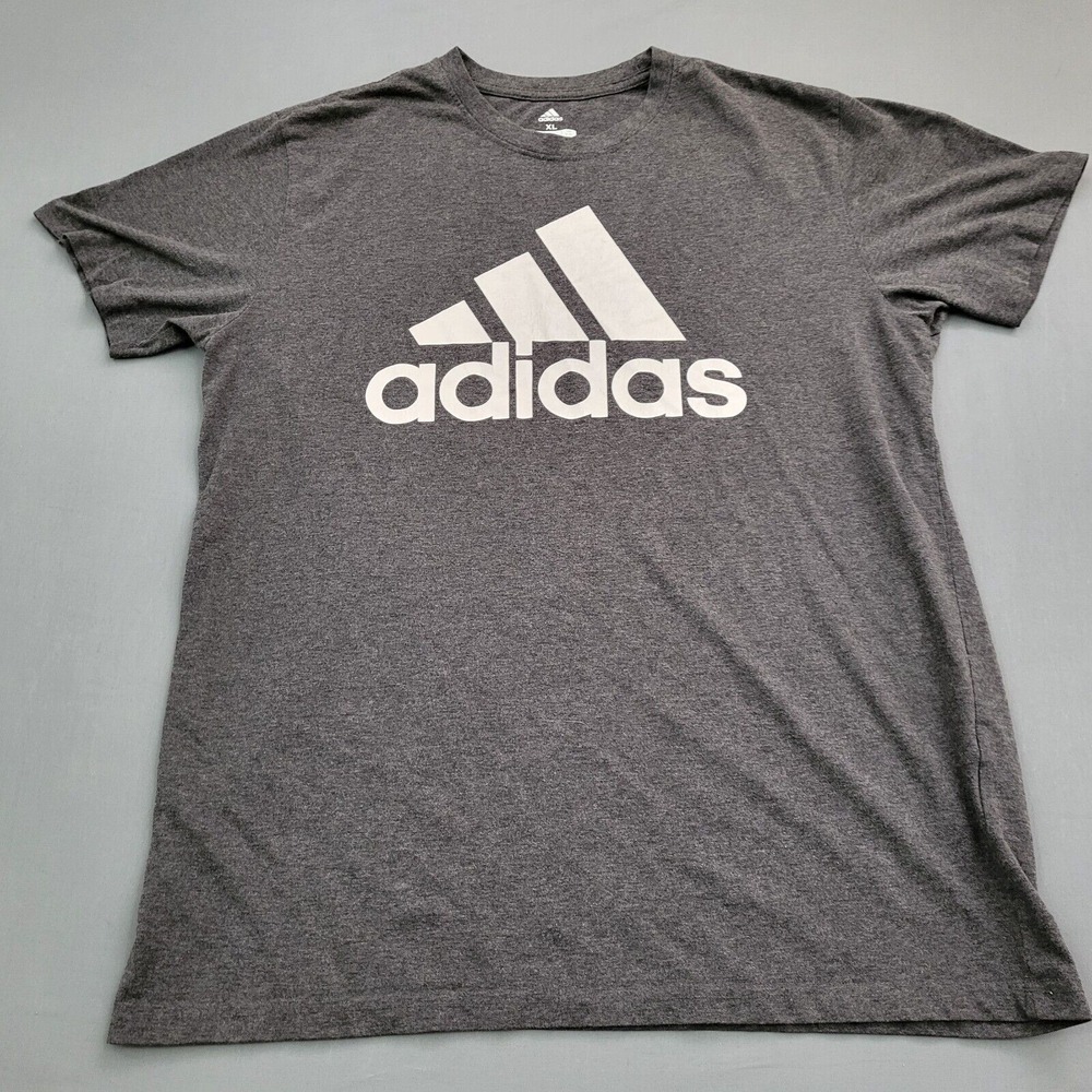 Adidas Golf Mens XL Charcoal Heather Grey Logo Graphic T-Shirt ADVR2000